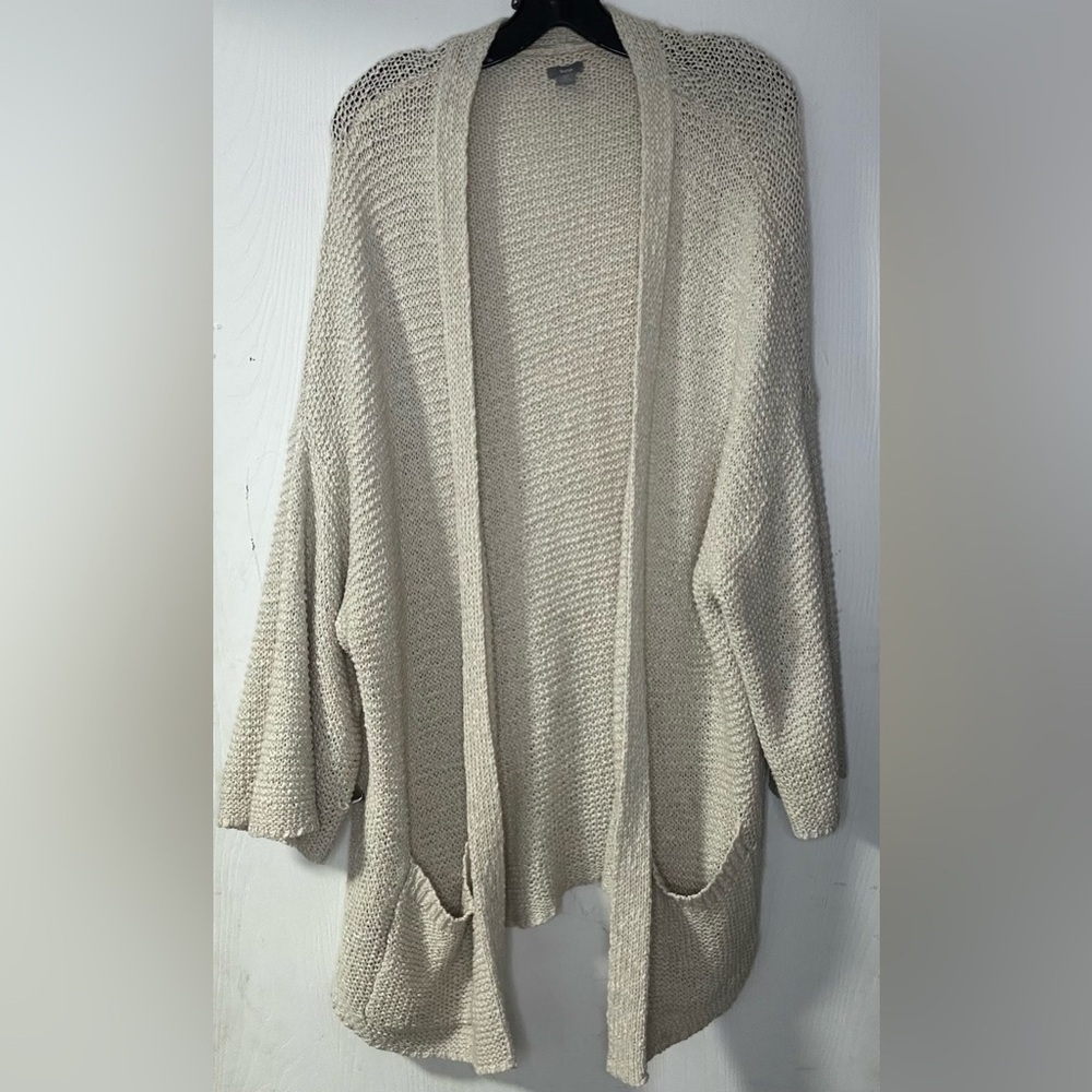 Aerie Cream Heavy Knit Cardigan Size L/XL